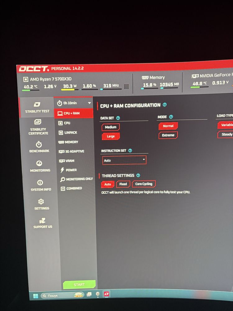 AMD Ryzen 7 5700 x3d+ Aorus Elite b550+ 64 gb ddr4