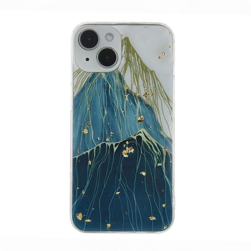 Etui Case Plecki Gold Glam Samsung Galaxy A35 5G Mountain + Szkło 9H