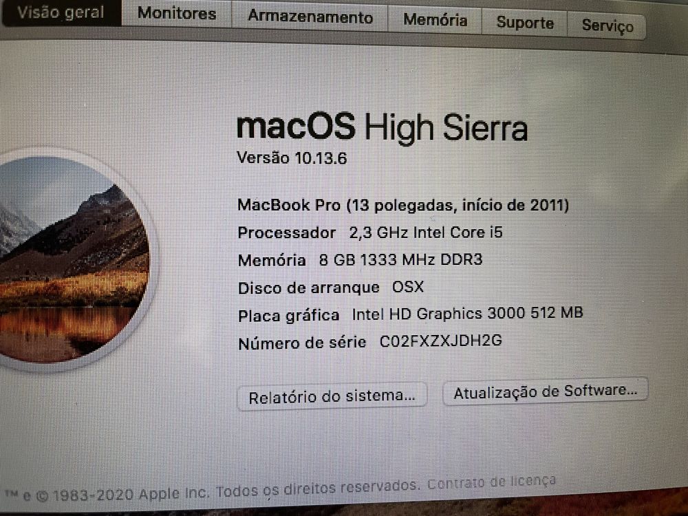 Computador Portátil Macbook Pro I5