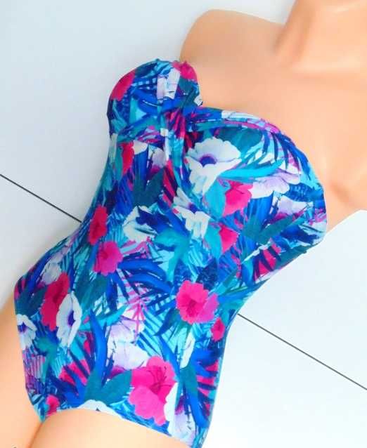 John Lewis usztywniany strój jednoczęściowy w kwiatuszki rozmiar S