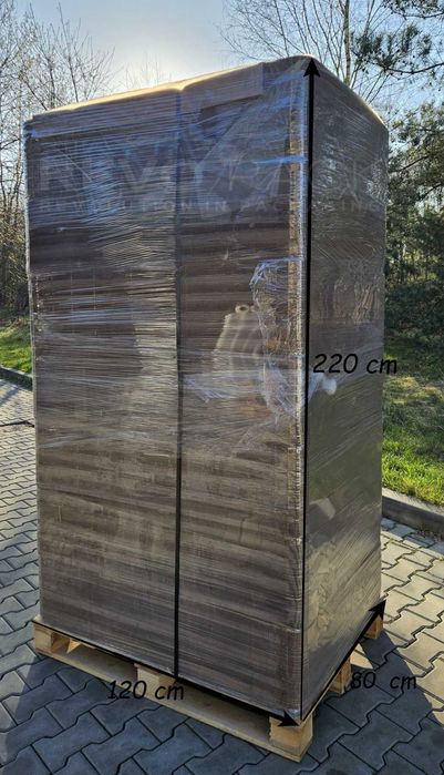 Przekładka tekturowa 3-warstwowa 1200x800mm szara, zaokrąglone rogi