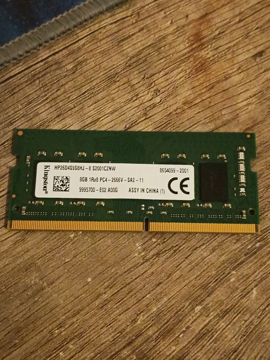 Pamięć RAM 1x8GB DDR4 SODIMM 2666mhz