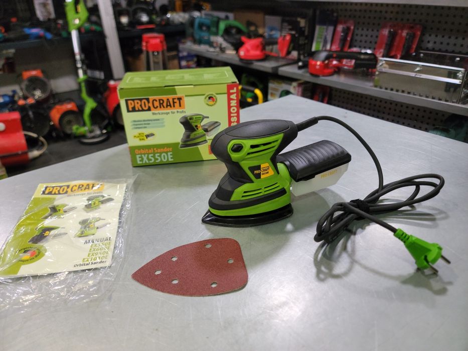 Вибрационная Эксцентриковая Шлифмашина ProCraft EX550E Гарантия 12мес