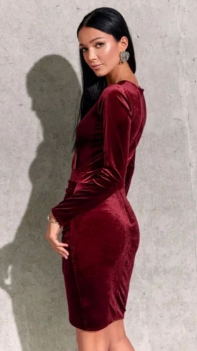 Sukienka damska bordo