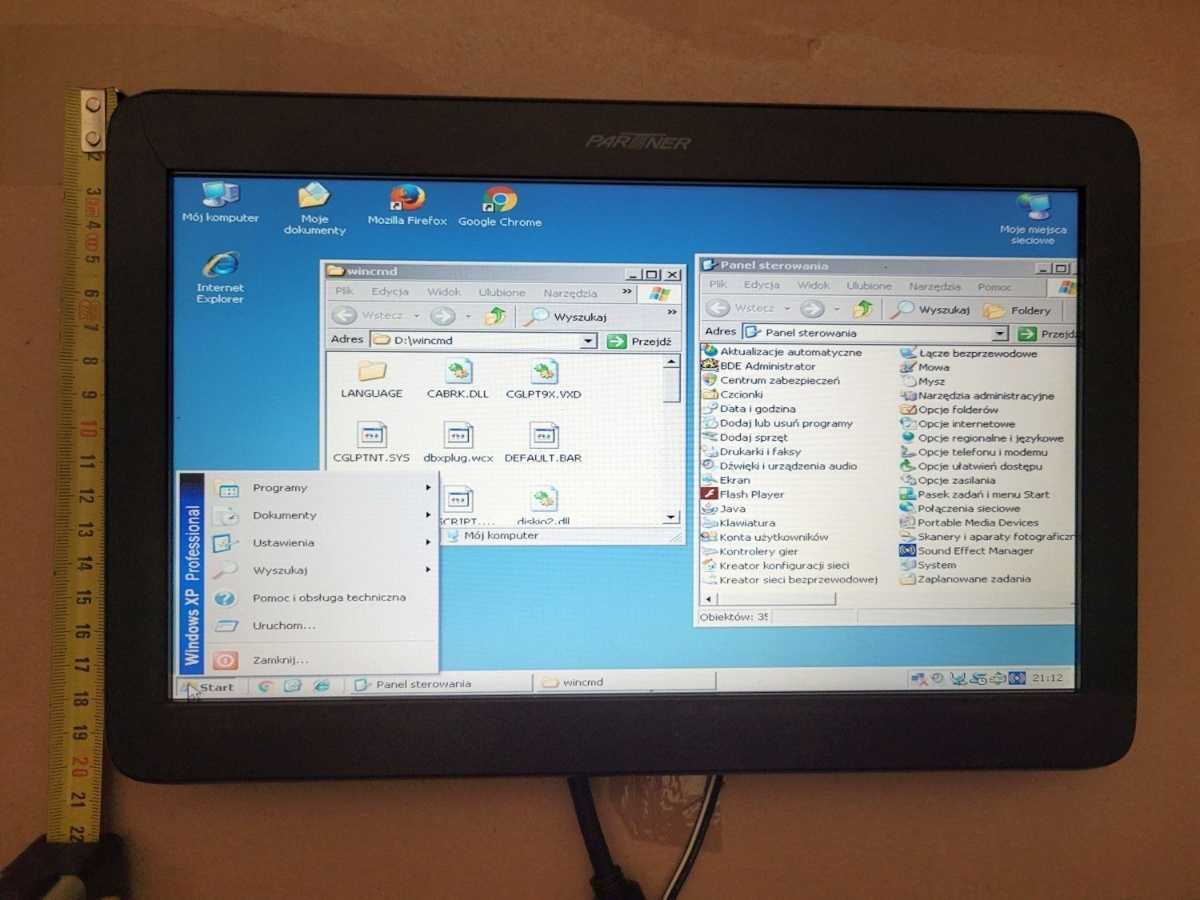 Monitor VGA Partner PM-116 11.6" VGA ATARI / PC + interfejs Hi-Res