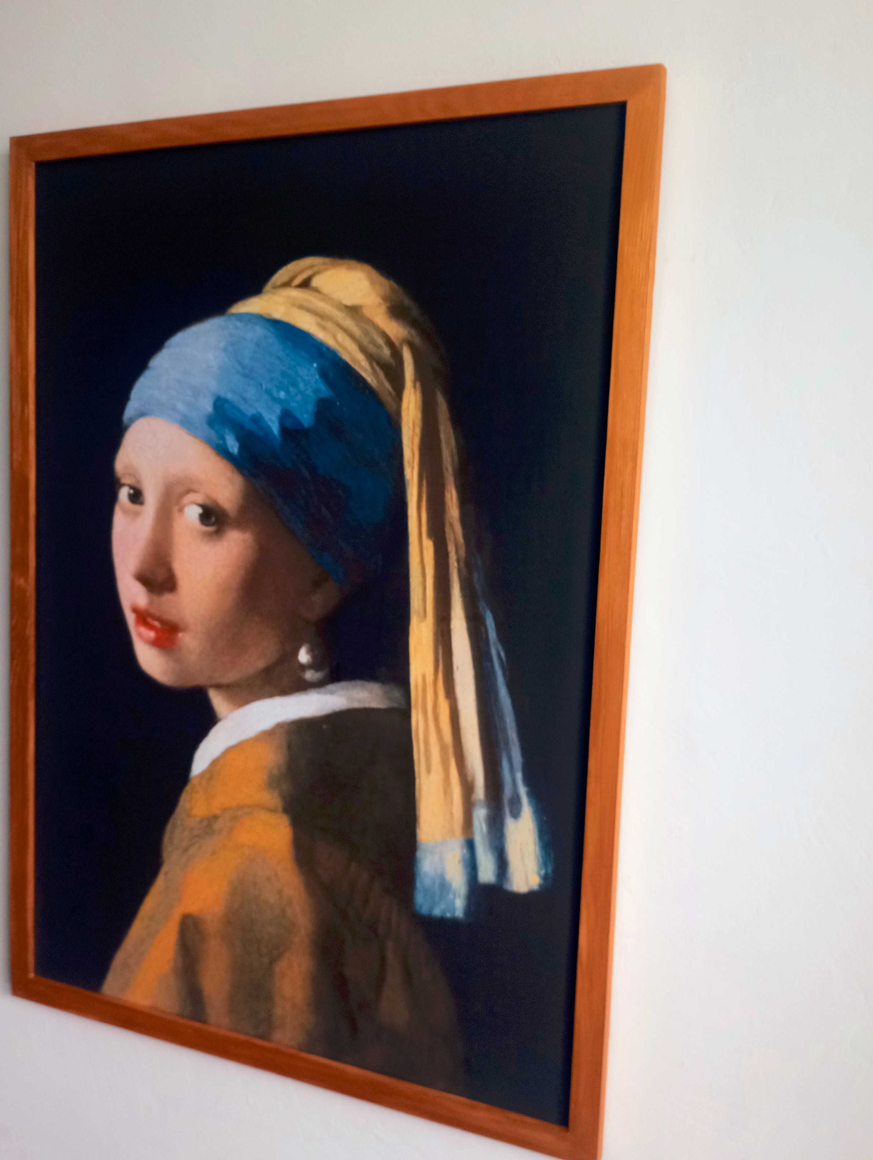 Obraz na płótnie - Dziewczyna z perłą, Johannes Vermeer, 50X70cm
