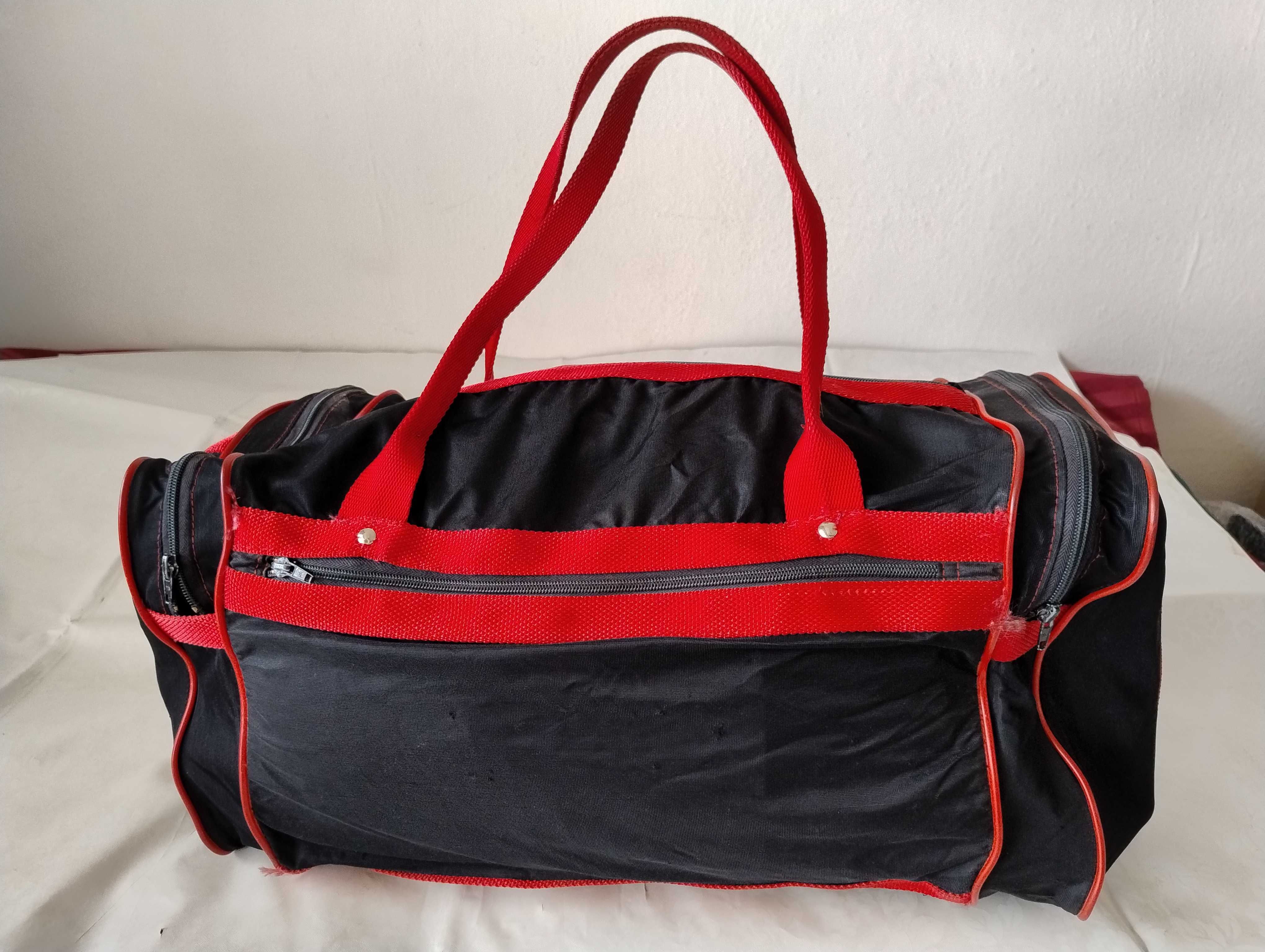 SUPER CENA Duża torba z PRL mocna 44x45x17cm shoperka bagaż na zakupy