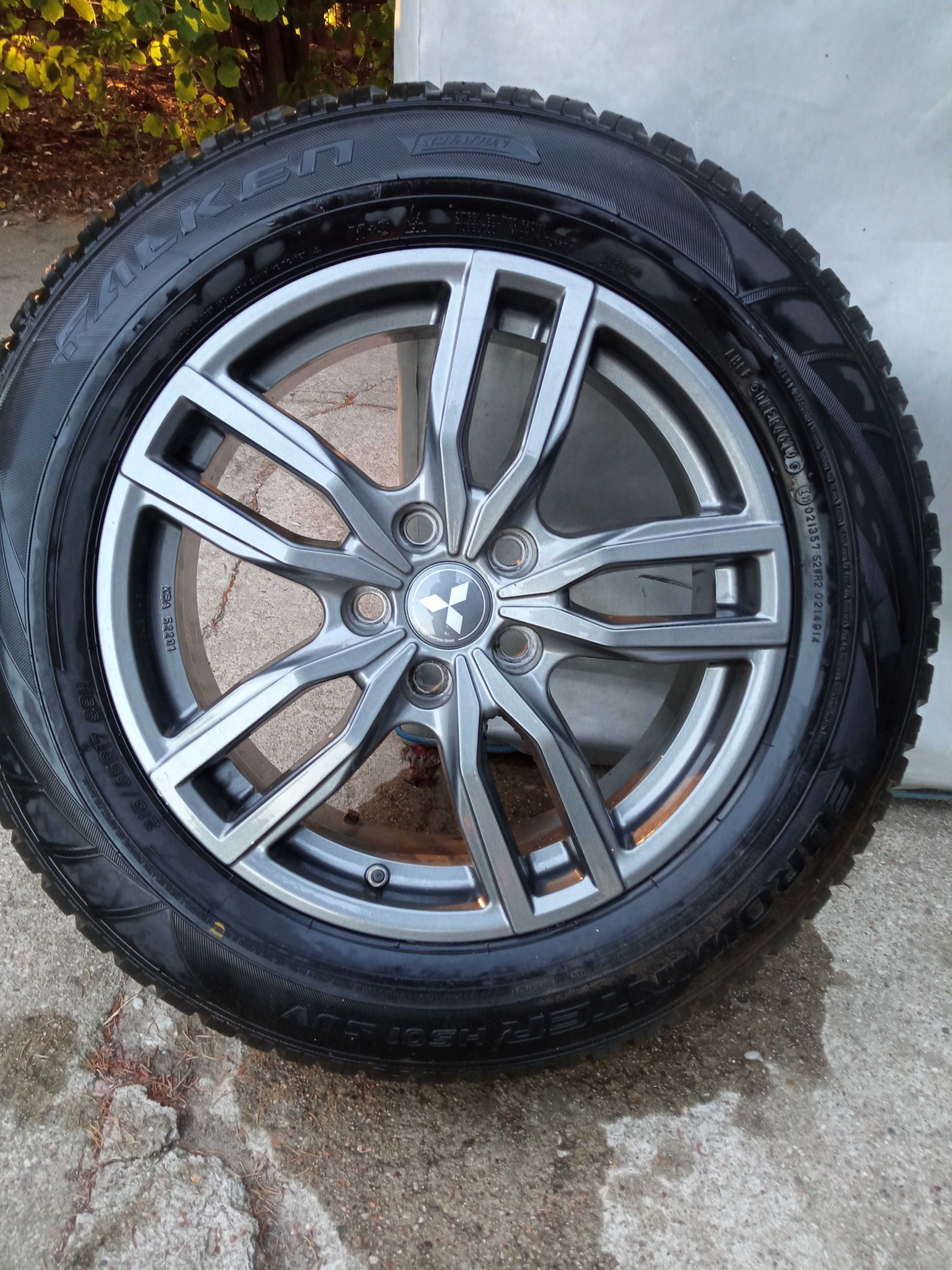 Kola Felgi opony Mitsubishi Outnalder ASX 215/60r17 czujniki zima 8mm