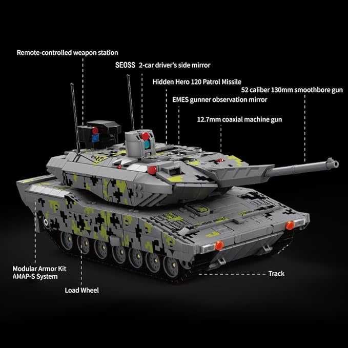 ‼️На радіокеруванні ‼️2235 деталей‼️Танк KF51 PATNTHER ‼️У коробці