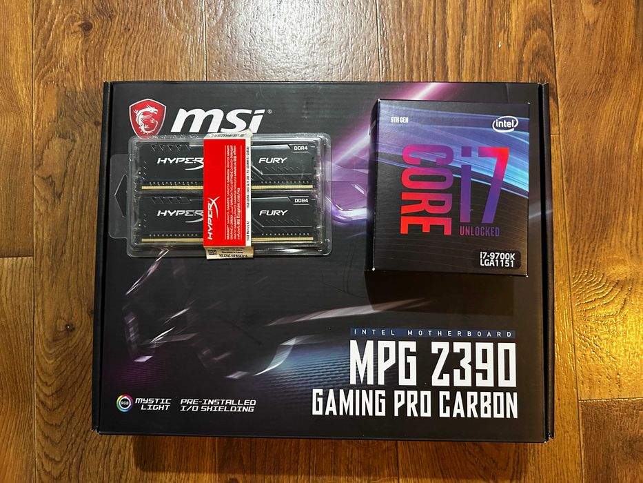 Intel Core i7-9700K + MSI Z390 Gaming Pro Carbon + 16GB 3466MHz DDR4