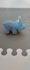 Pluszak hipopotam niebieski dla dziecka mały