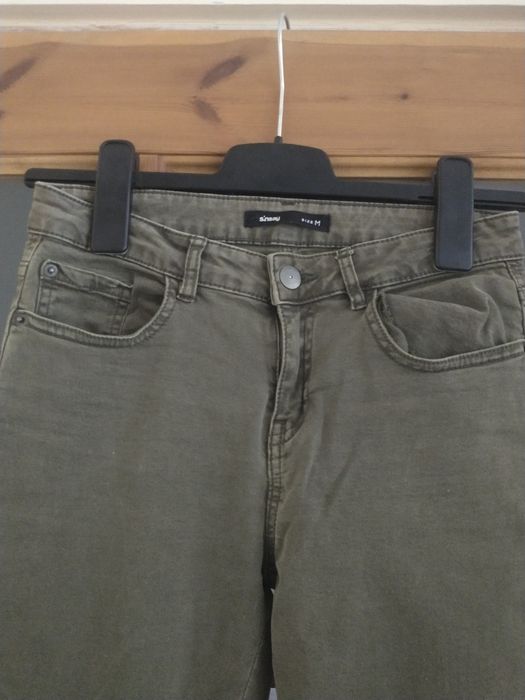 Spodnie zielone, khaki Sinsay