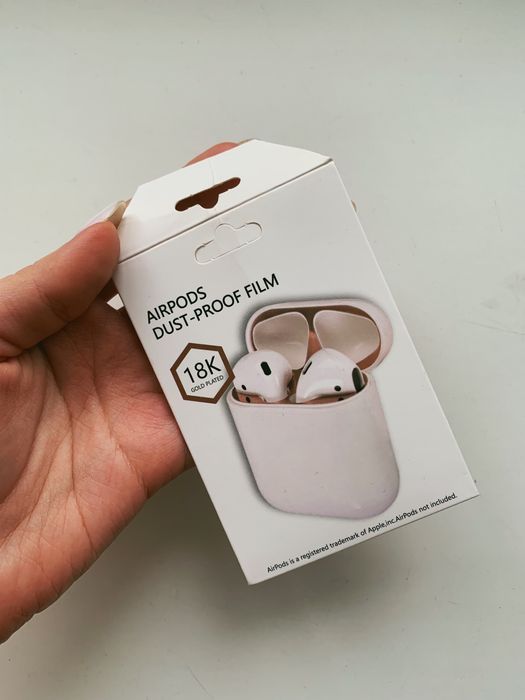 Наліпка на aipods навушників проти металевої стружки нова!