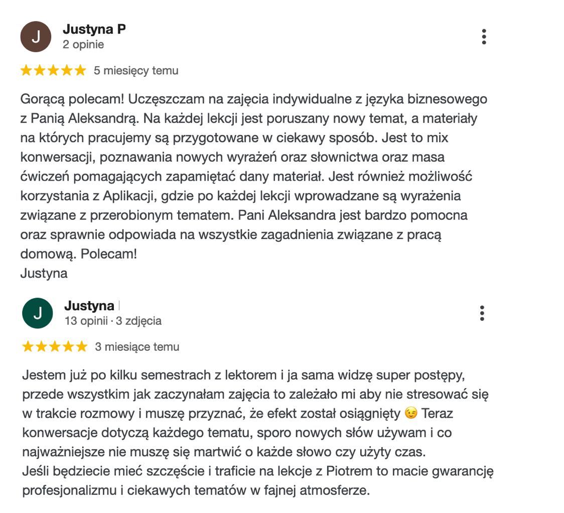ANGIELSKI w wakacje ONLINE i STACJONARNIE Business English Faktury