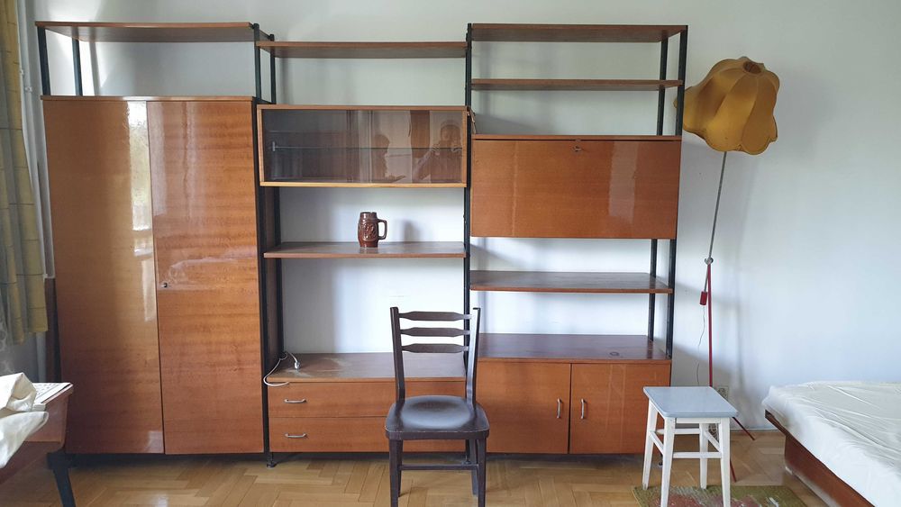 duży regał mebel PRL drzewotechnika vintage retro (chyba lata 60te)