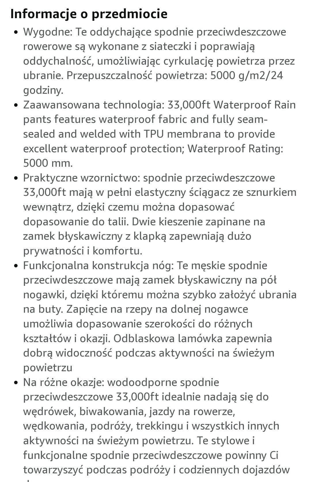 Nowe spodnie męskie