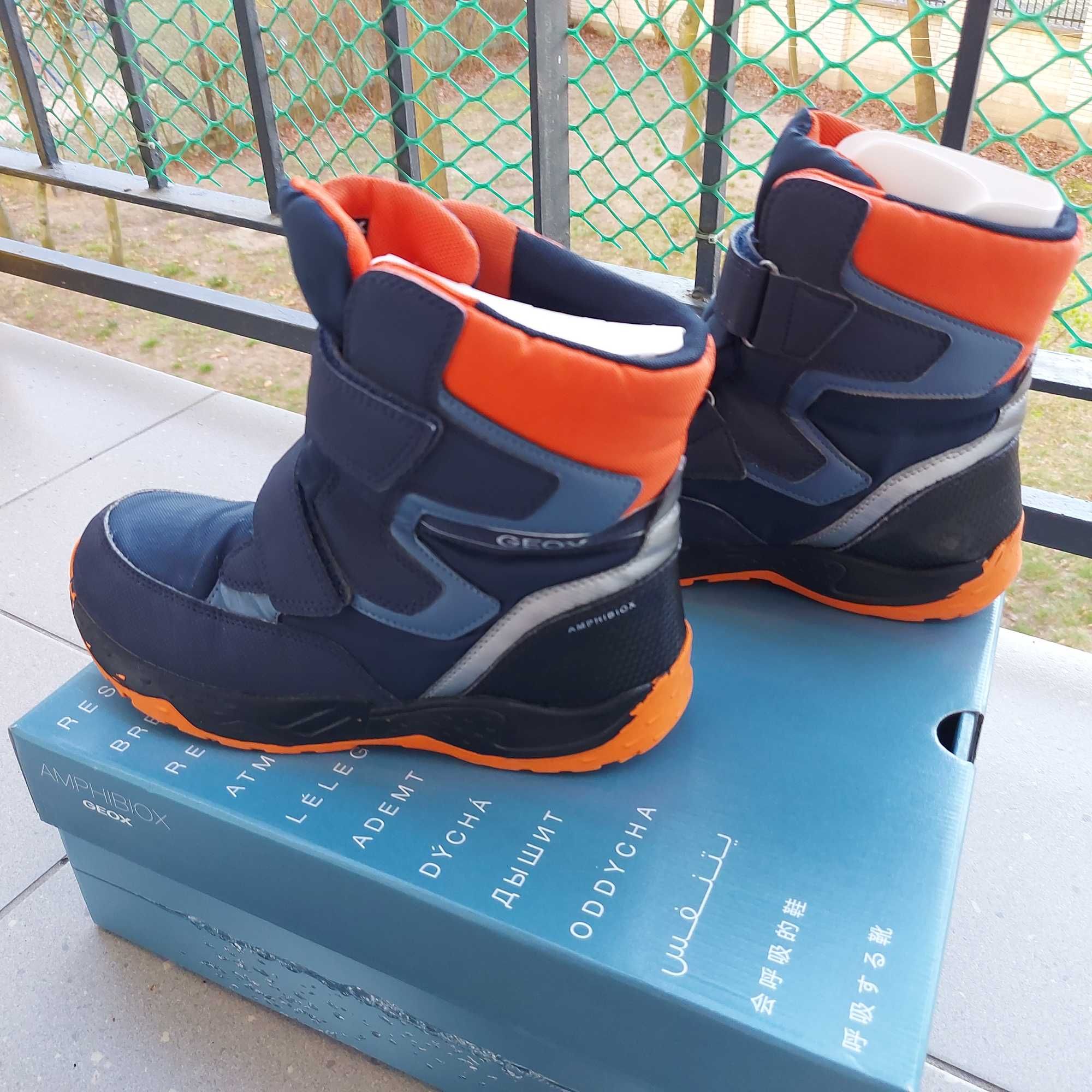 buty zimowe kozaki śniegowce Geox r. 37 dł. wkł. 24,7 cm gwarancja db