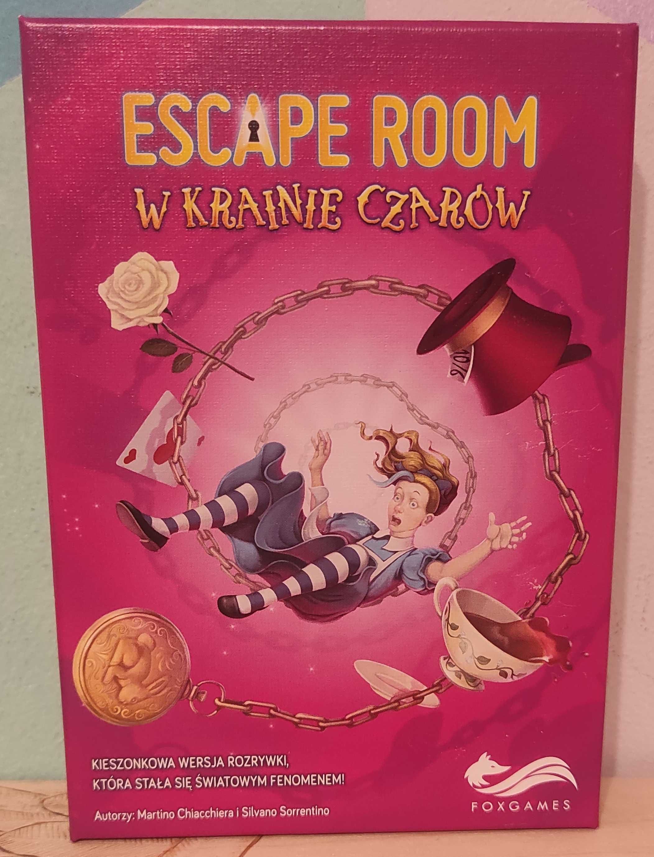 Gra karciana planszowa Alicja w krainie czarów escape room
