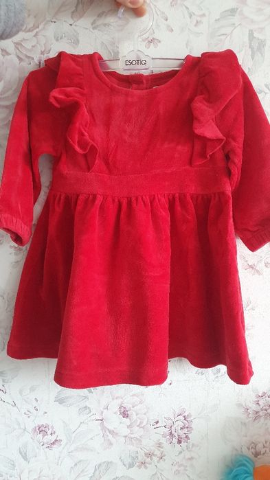 Sukienka welurowa Cubus 68 Walentynki