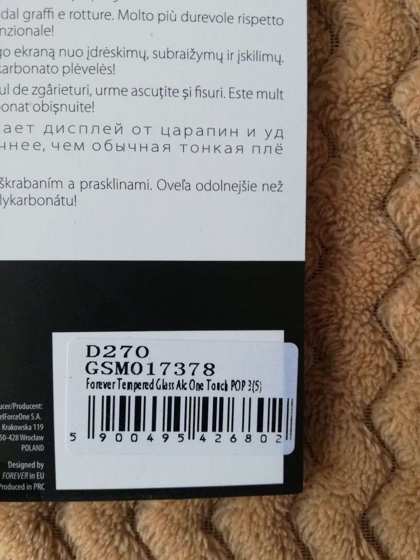 Szkło hartowane do ALC One Touch POP 3