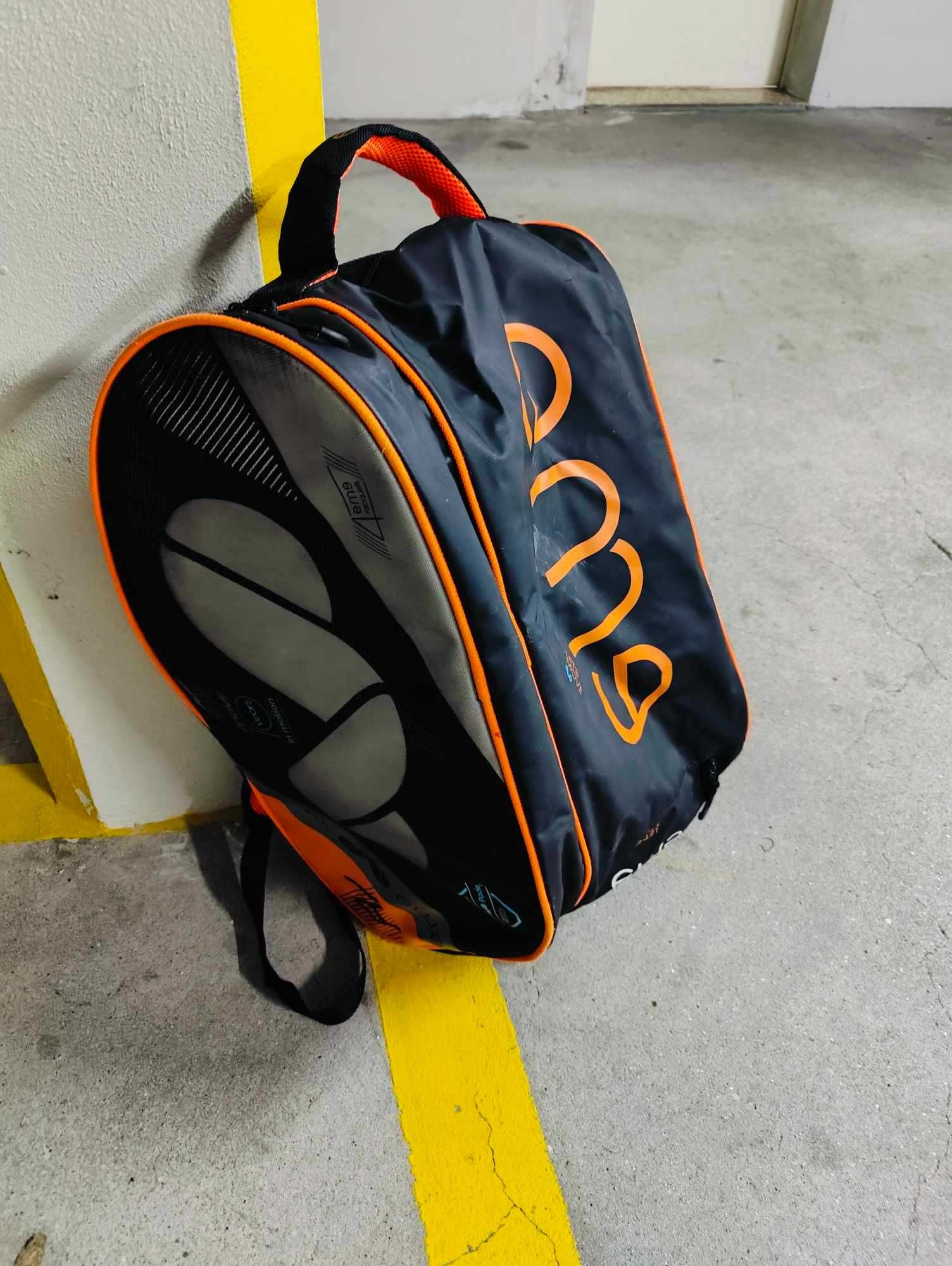 Mochila de Padel EME ALUMINIUM Aluminio LARANJA Preta