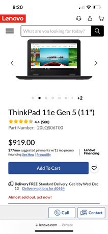 Lenovo ThinkPad 11e Gen 5 ,laptop dla studentów