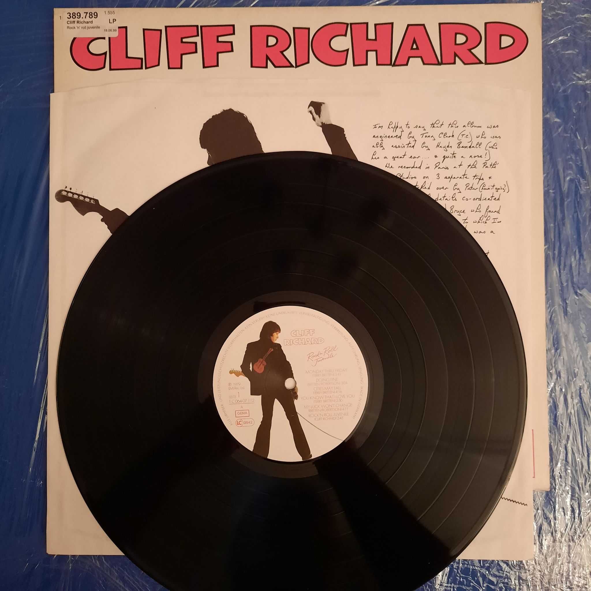 Вініл   Cliff Richard / Rock 'N' Roll Juvenile / 1979 / Album / Stereo