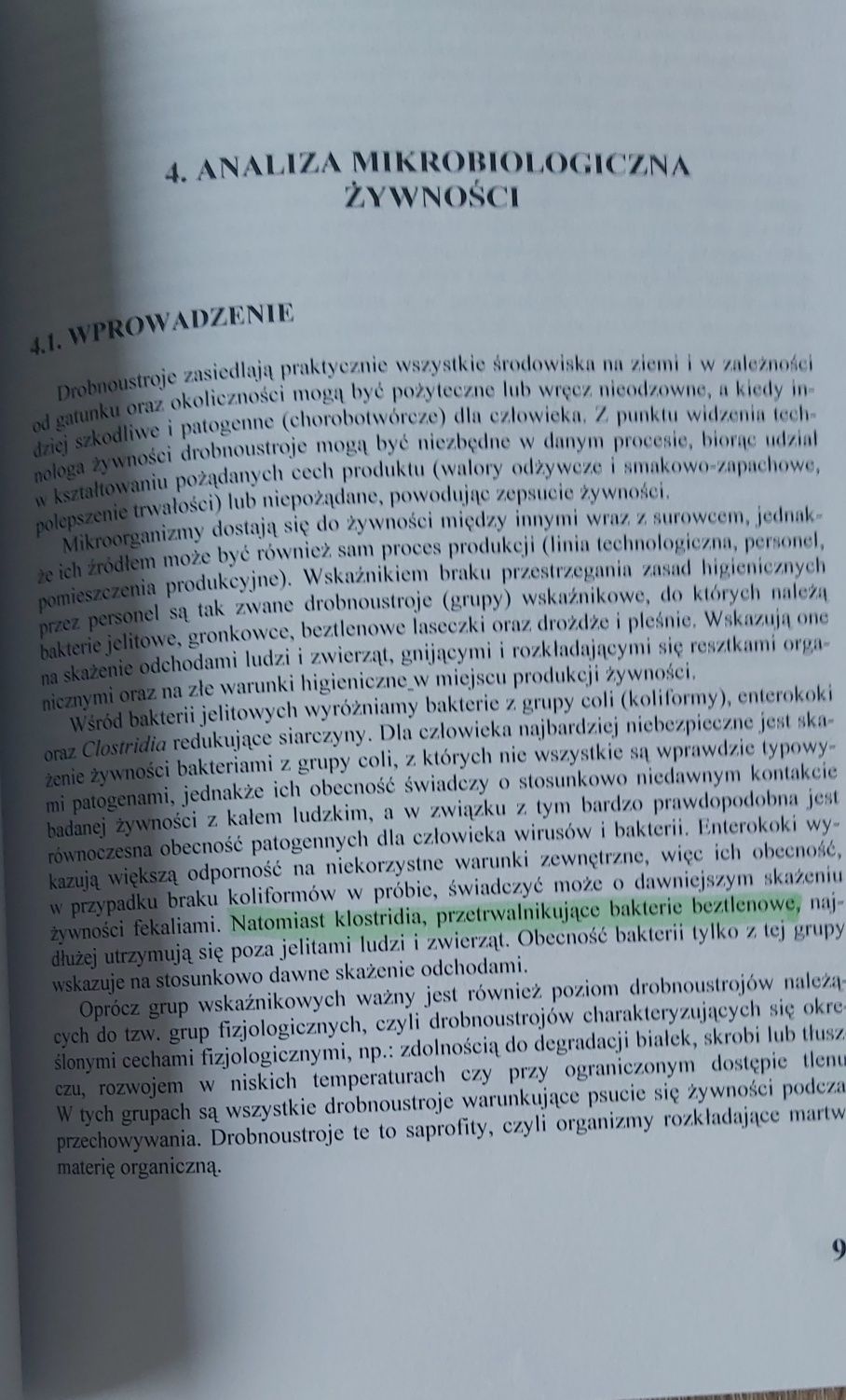 Mikrobiologia żywności (teoria i ćwiczenia)