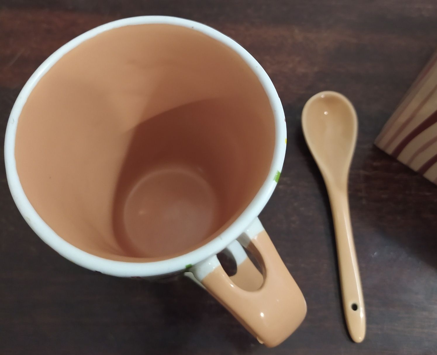 Чашка Coffee керамическая с ложечкой.