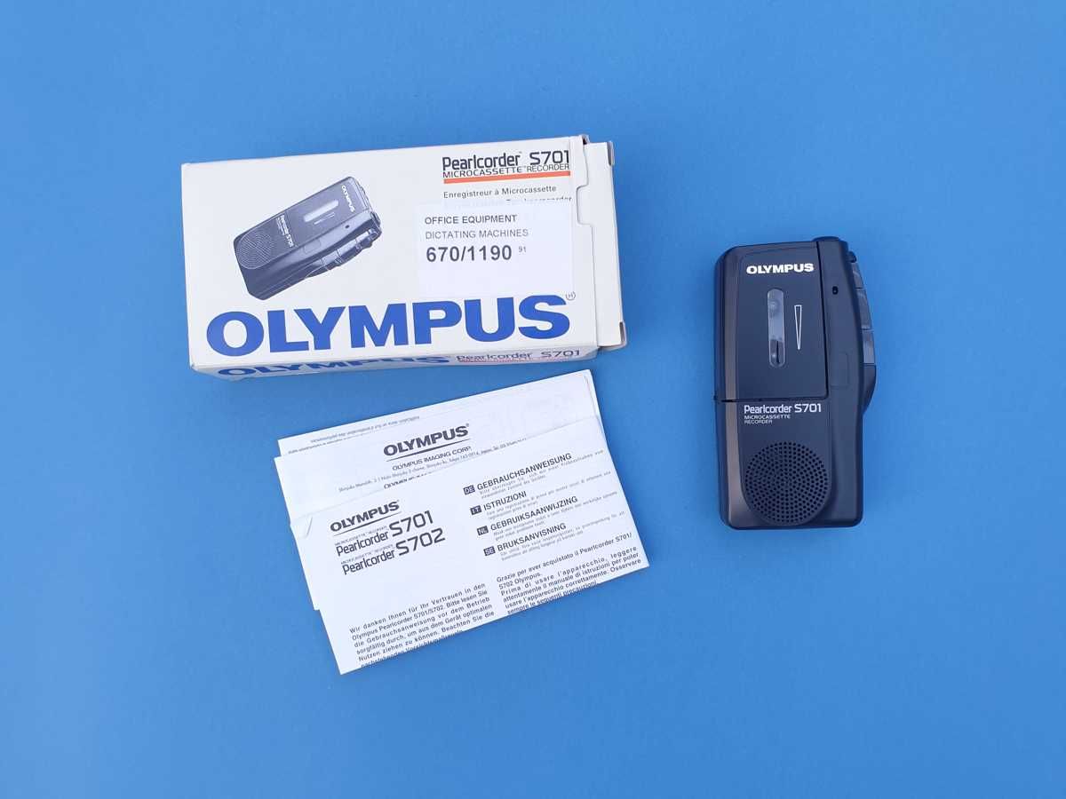 Olympus Pearlcorder S701 analogowy dyktafon na mikrokasety