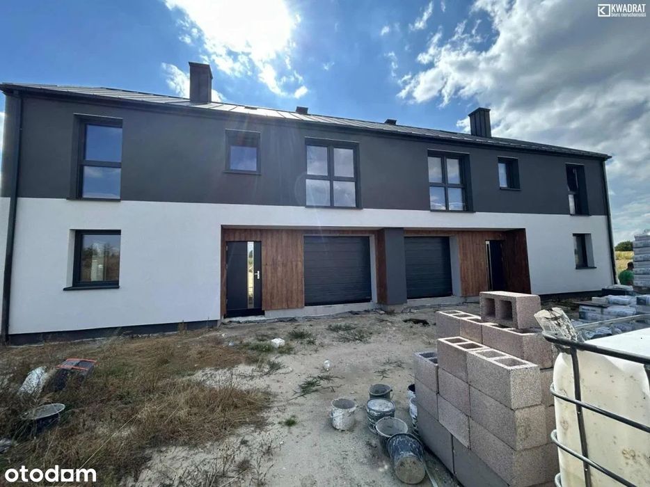 Piękny dom w zabudowie bliźniaczej143m2 z garażem - działka 340m2