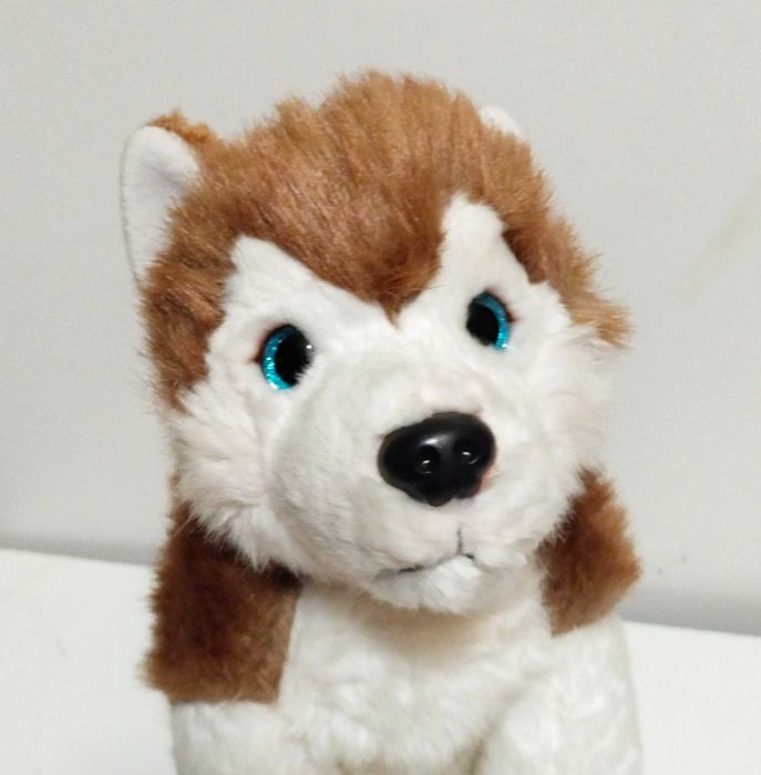 Мягкая игрушка хаски собака