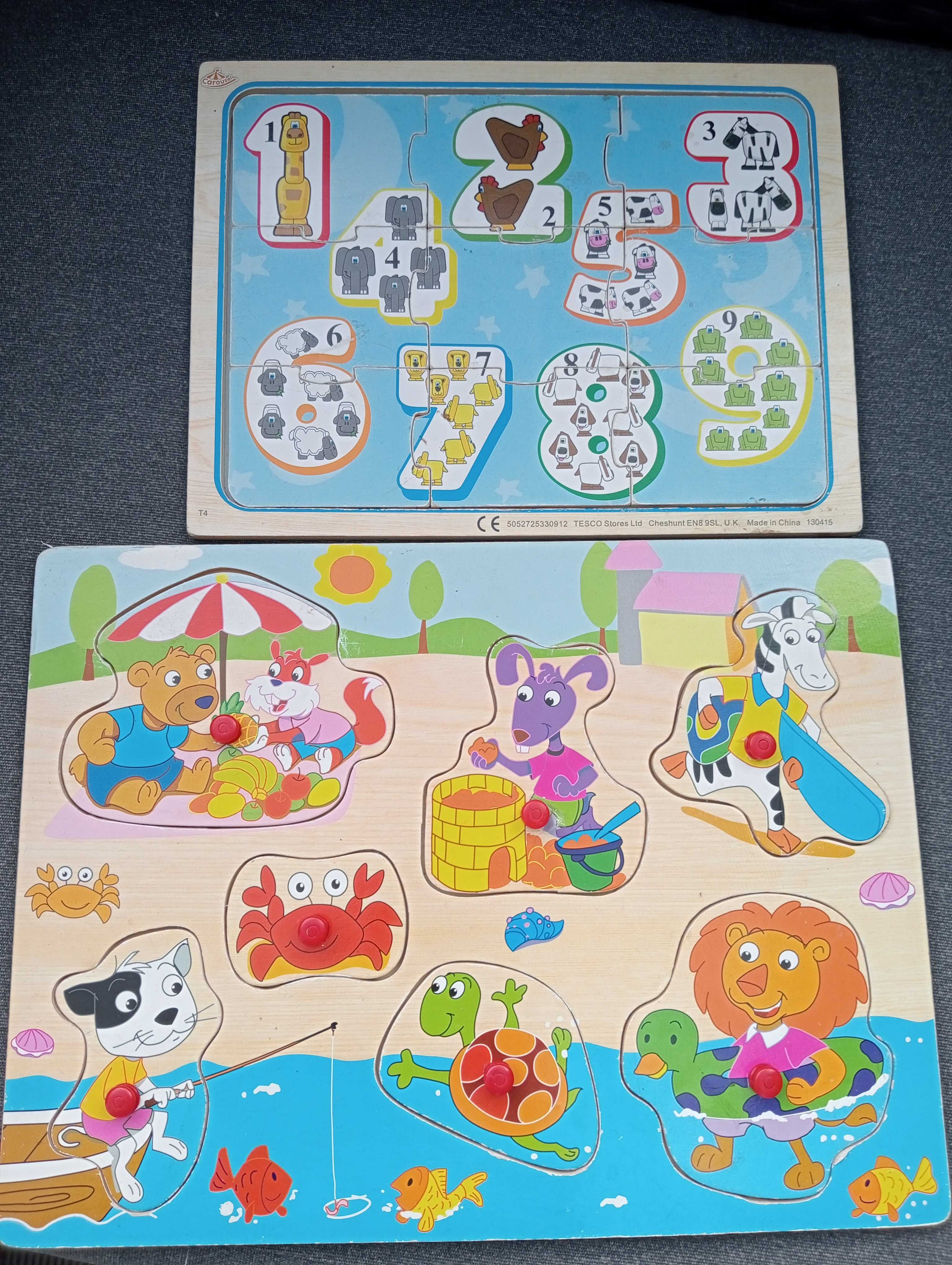 Puzzle, układanki drewniane