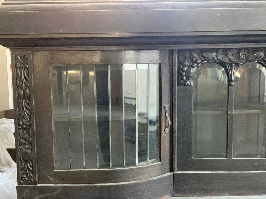 antyki kredens szyby kryształowe