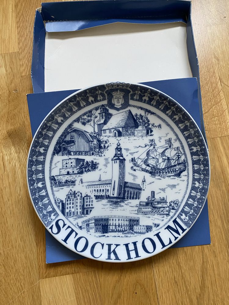 Talerz 19cm pamiątkowy Stockholm souvenir