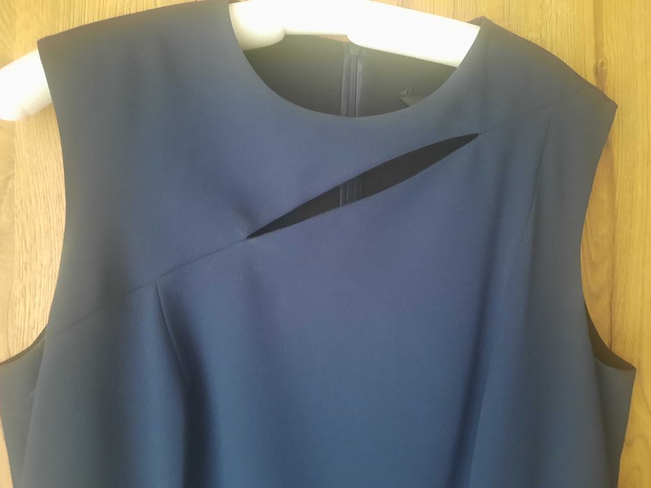 NIFE Sukienka midi  - granat 44 XXL