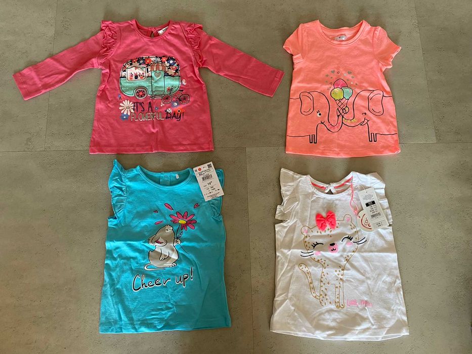 bluzki tshirty 80 lato NOWE 4 szt reserved smyk pepco
