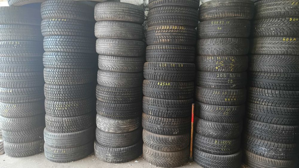 Opony zimowe 205/ 60 R16 używane, Montaż Prostowanie Alufelg