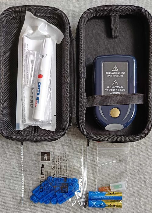 Glukometr DIAGNOSTIC GOLD CARE "Bluetooth"+ 2x50 szt pasków gratis POL