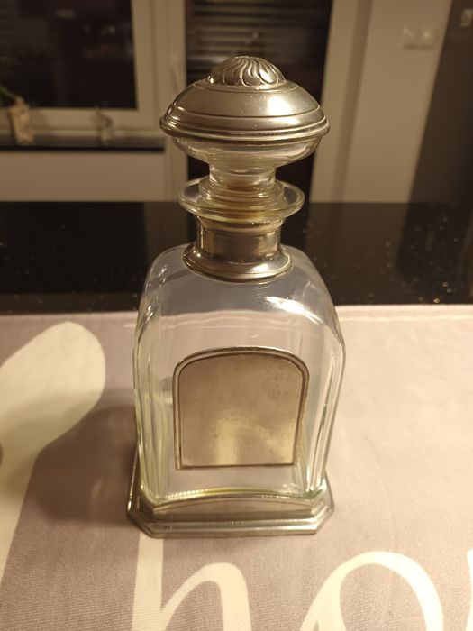 Włoska Karafka do Whisky  okuta srebrem