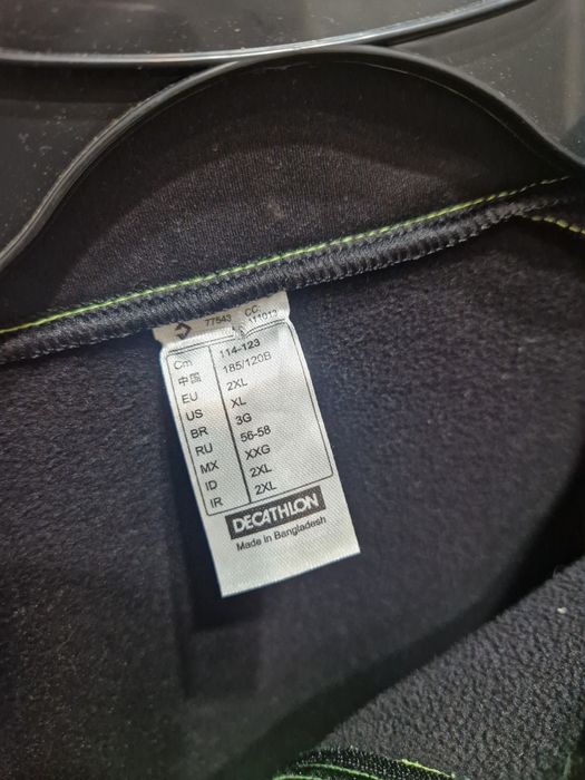 Kurtka rowerowa B-TWIN ciepła odblaskowa  2XL