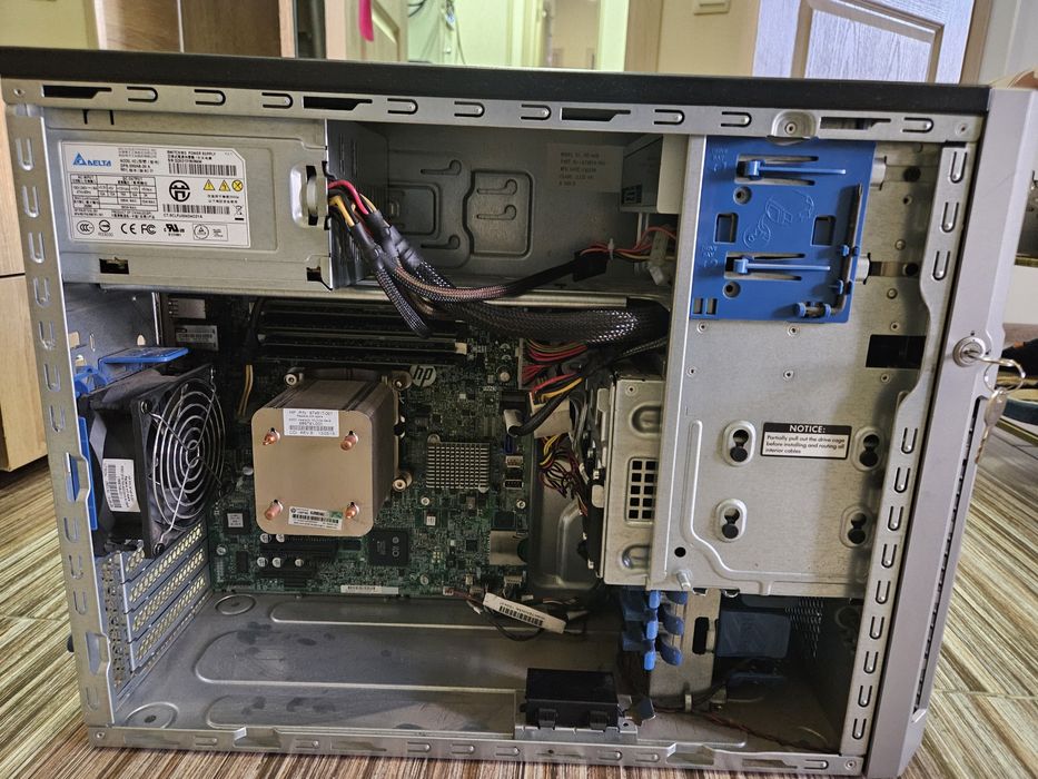 сервер HP Ml310e v2 e3 1220v3 16gb озу