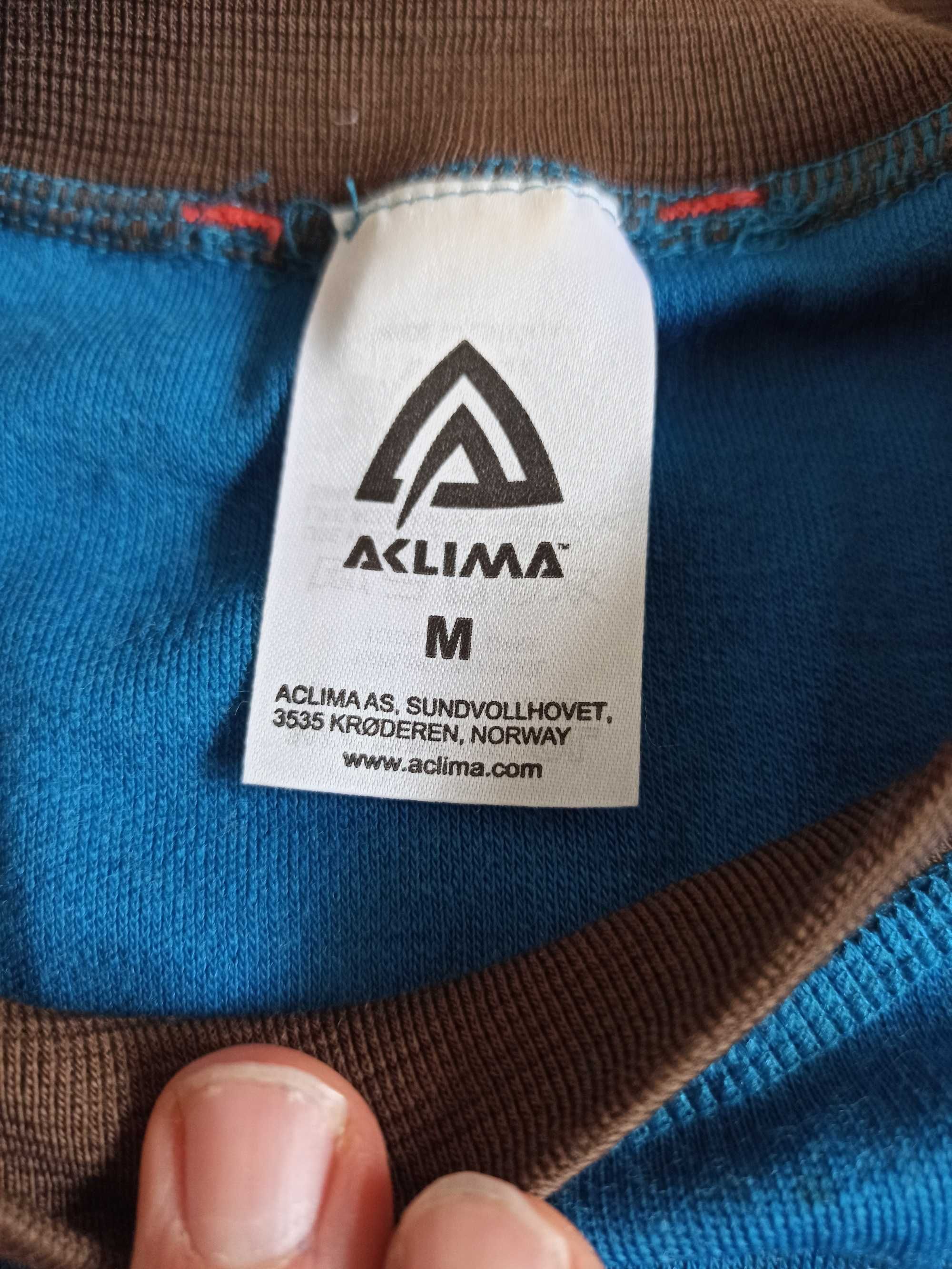 Męska koszulka Aclima Lars Monsen Merino Woll 200g roz.M STAN 6-/6