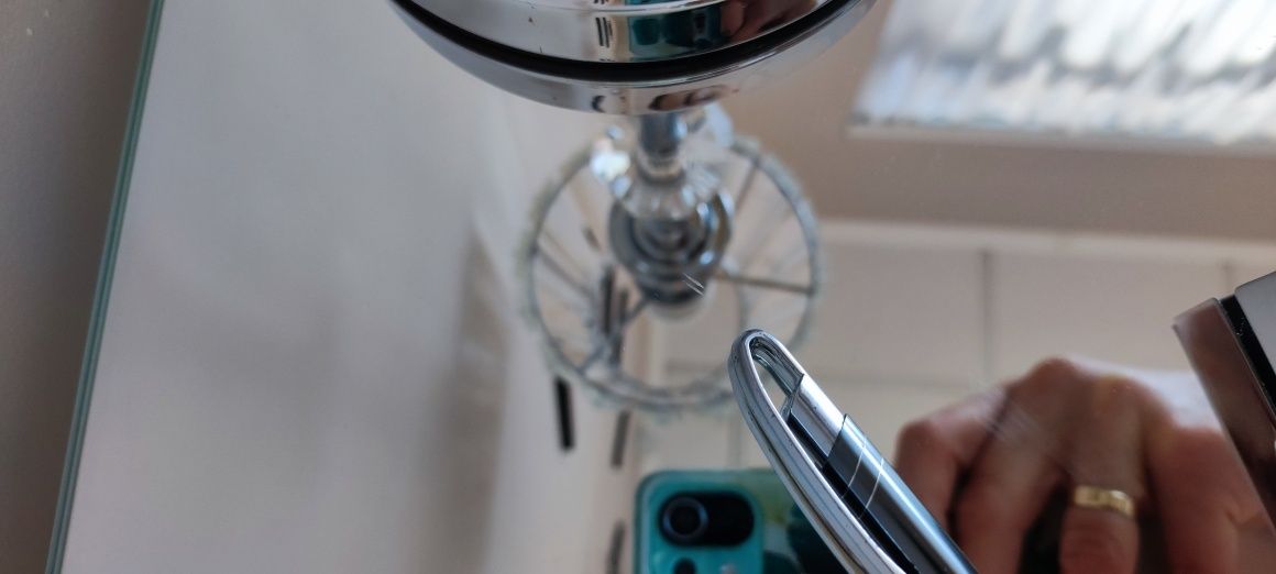 Lustrzana konsola srebrna Glamour szer 60 x gł 30 x wys 70