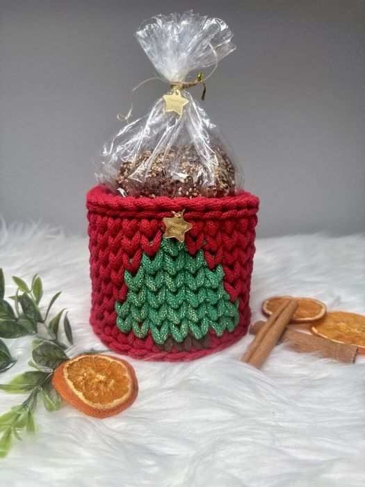Koszyczek swiateczny handmade/choinka