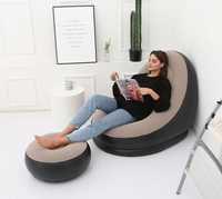 Надувное садовое кресло с пуфиком Air Sofa