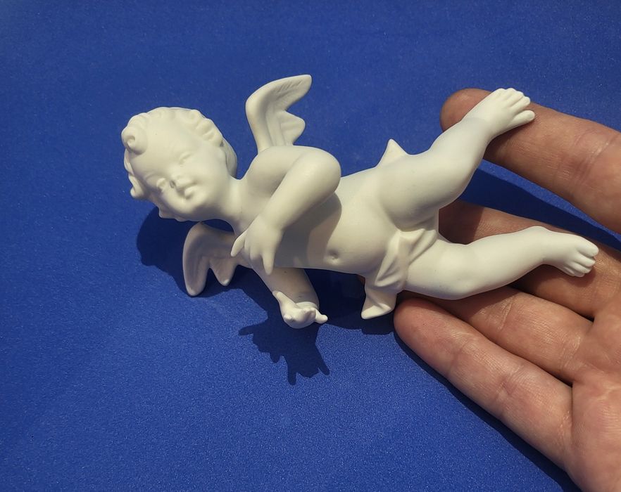 Рідкісна старовинна фарфорова статуетка фігурка ангел weimar  meissen