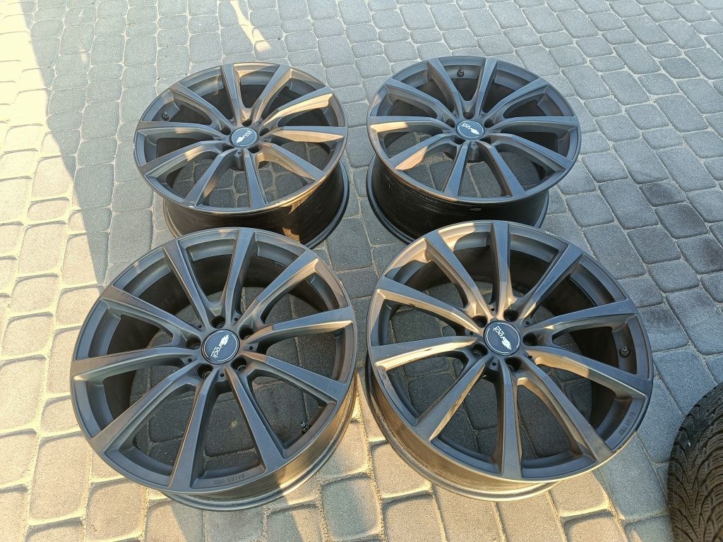 Felgi20 Brock 5*112 Audi Mercedes Skoda VW Czarne kpl