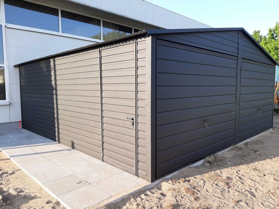 OCYNK Garaż Blaszany OCYNKOWANY-NA BUDOWĘ- Garaże Blaszane - Maj-Blach