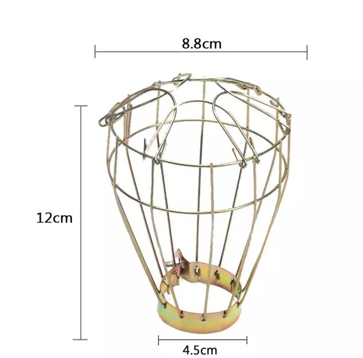 Proteções metálicas para lâmpadas - NOVAS